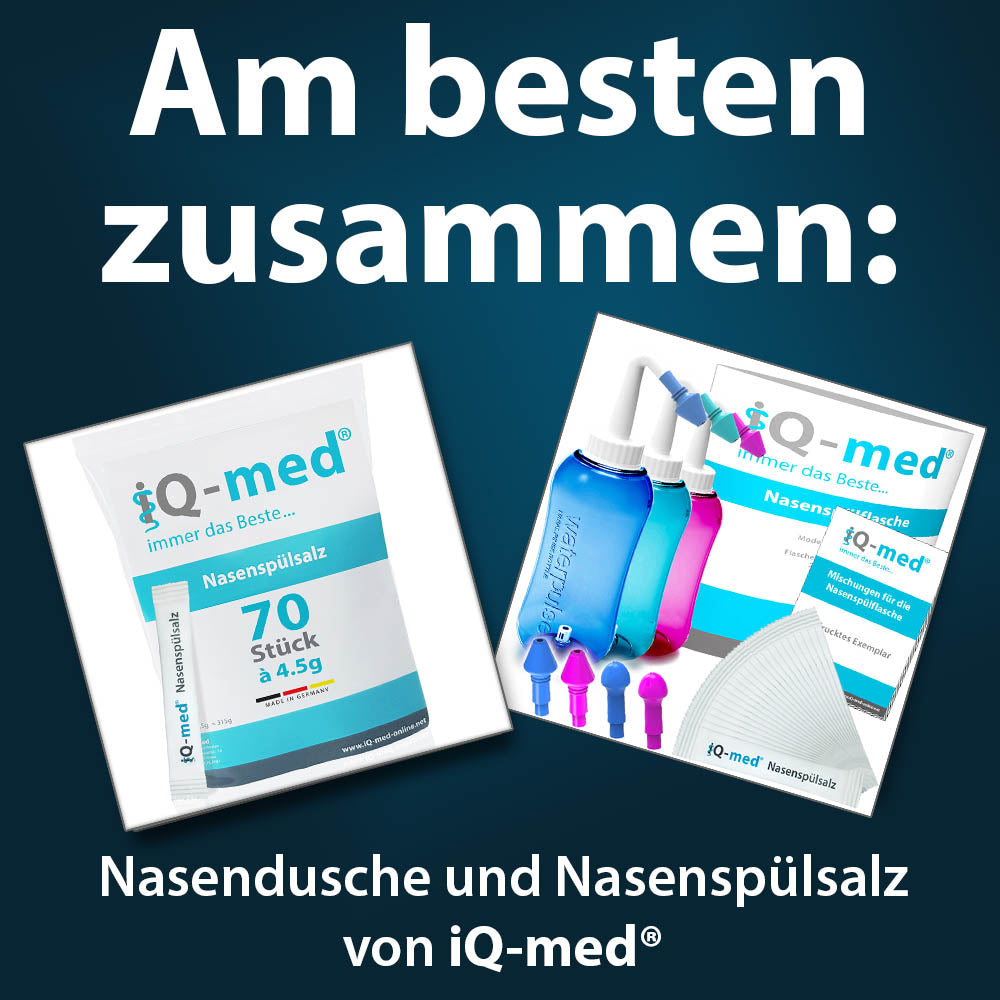 iQ-med Nasenspülsalz 70 Stück à 4,5g | 10% Rabatt ab 2 Packungen, 15 % ab 4 Packungen